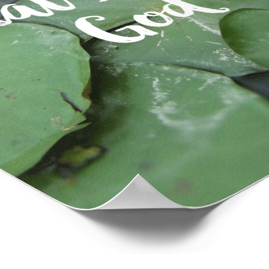 Ben nog steeds en weet dat ik God Christelijke Bij Poster (Hoek)