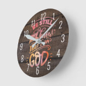 Ben nog steeds en weet dat ik God Christelijke Bij Ronde Klok (Hoek)