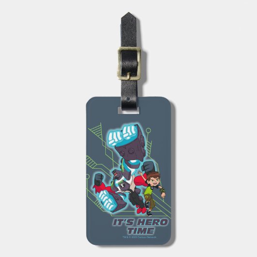 Ben & Omni-Enhanced Four Arms - Het is heldentijd Bagagelabel (Voorkant verticaal)