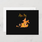 Ben op echt vuur briefkaart (Voorkant / Achterkant)