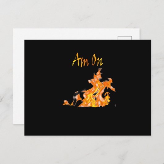 Ben op echt vuur briefkaart (Voorkant / Achterkant)