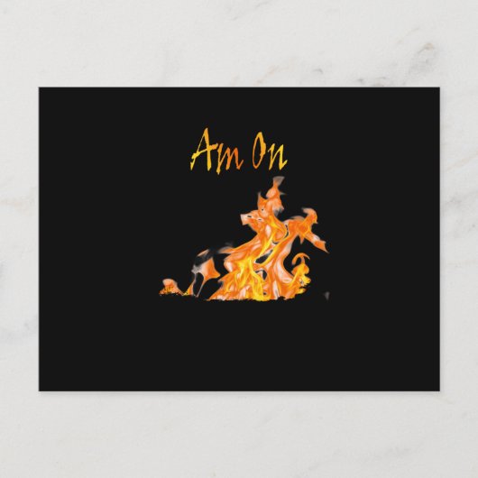 Ben op echt vuur briefkaart (Voorkant)