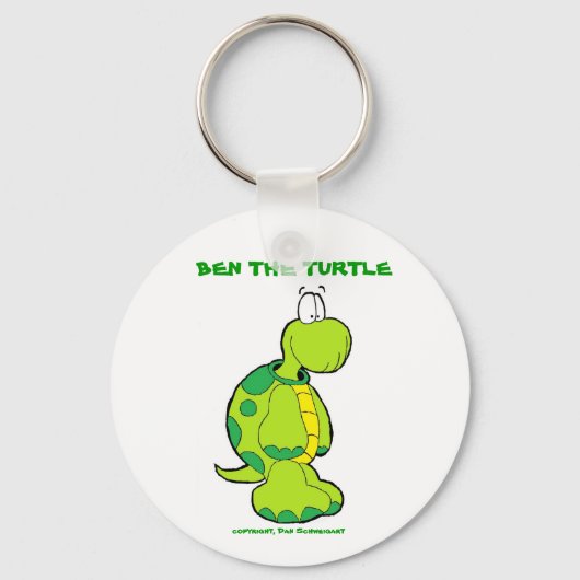 Ben profielfoto, BEN DE SCHILDPAD, copyright, Dan. Sleutelhanger (Voorkant)