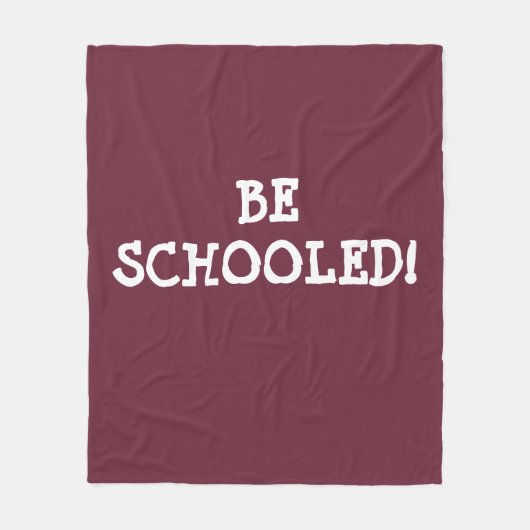 BEN SCHOOOLEN! FLEECE DEKEN (Voorkant)