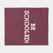 BEN SCHOOOLEN! FLEECE DEKEN (Voorkant (Horizontaal))