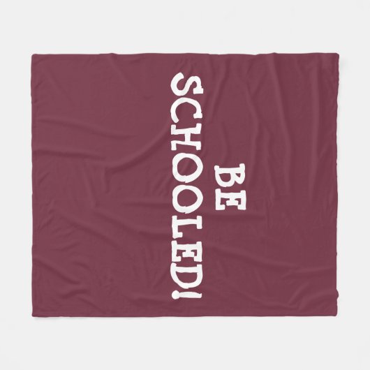 BEN SCHOOOLEN! FLEECE DEKEN (Voorkant (Horizontaal))