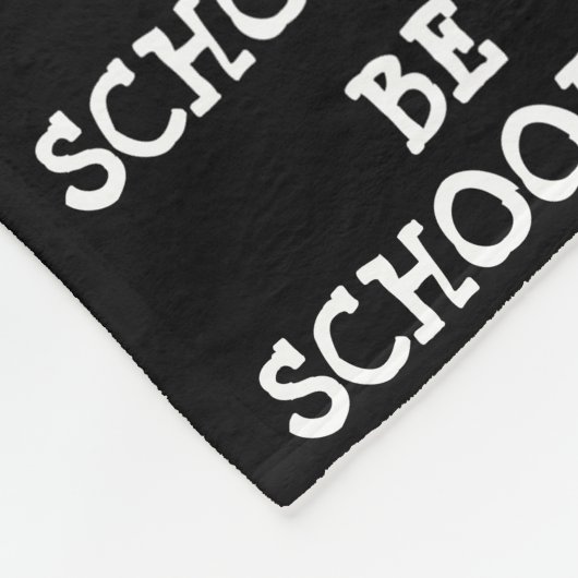 BEN SCHOOOLEN! FLEECE DEKEN (Hoek)