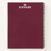 BEN SCHOOOLEN! NOTITIEBOEK (Achterkant)