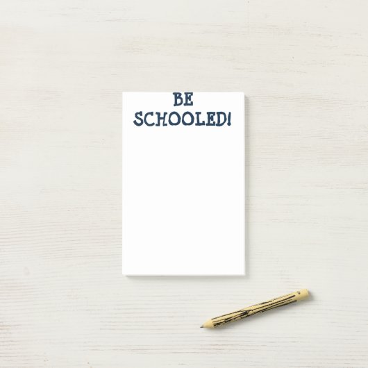 BEN SCHOOOLEN! POST-IT® NOTES (Op bureau)