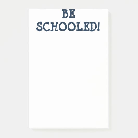 BEN SCHOOOLEN! POST-IT® NOTES (Voorkant)