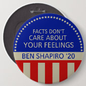 Ben Shapiro voor President Button - Reagan Style (Voorkant /achterkant)