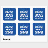 "BEN SOORT... ALTIJD!" VIERKANTE STICKER (Vel)