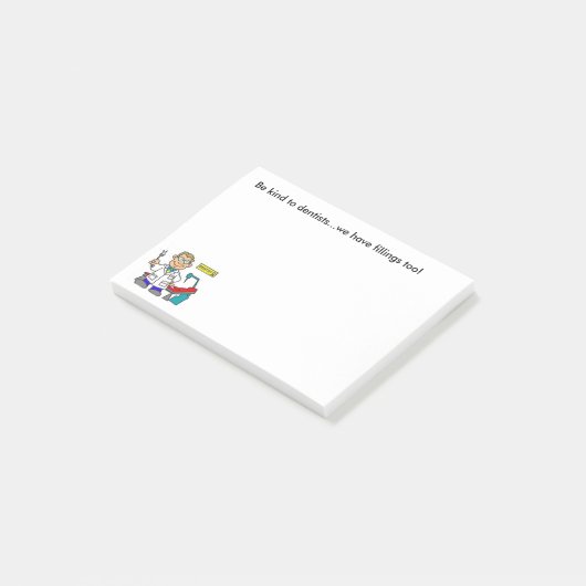 "BEN SOORT DENTISTS, WE HEBBEN OOK VULLINGEN" POST-IT® NOTES (Schuin)