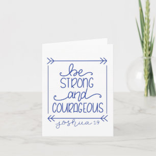 Ben Sterke en Moedige Lege Notecard Kaart