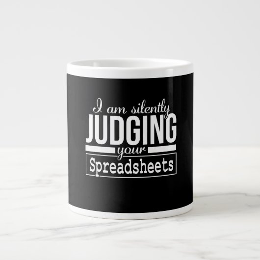 Ben stilletjes je spreadsheetstuifgeschenk beoorde grote koffiekop (Voorkant)