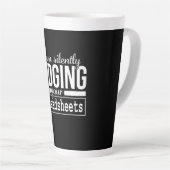 Ben stilletjes je spreadsheetstuifgeschenk beoorde latte mok (Rechterhoek)