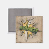 BEN!  stripboek Steampunk Pop Magneet (Voorkant / Achterkant)