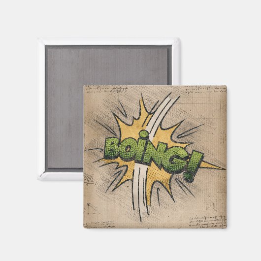 BEN! stripboek Steampunk Pop Magneet (Voorkant / Achterkant)