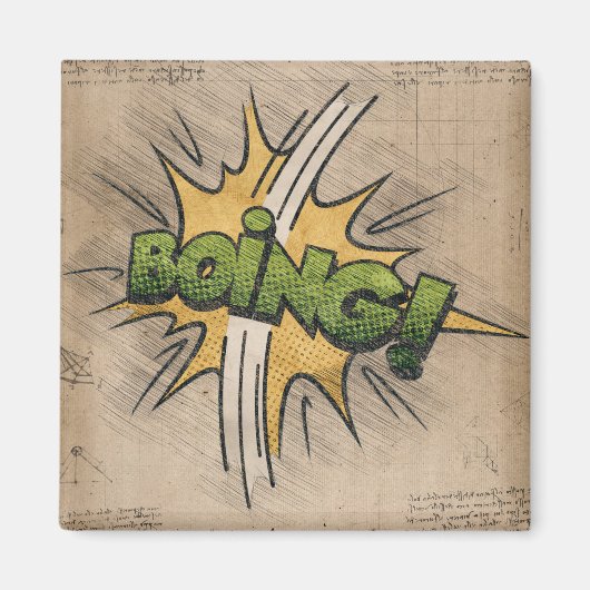 BEN!  stripboek Steampunk Pop Magneet (Voorkant)