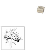 BEN!  stripboek Steampunk Pop Rubberstempel (Gestempeld)