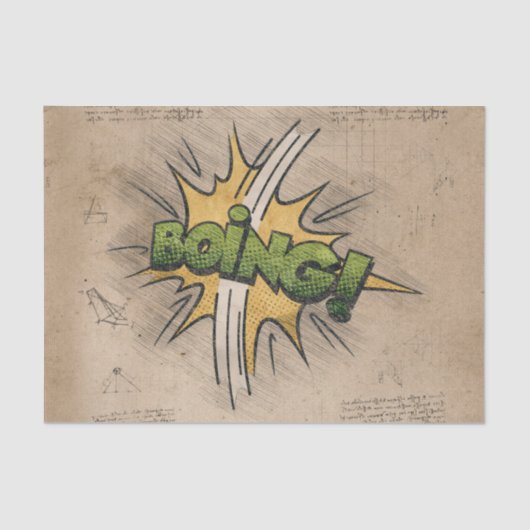 BEN!  stripboek Steampunk Pop Tissuepapier (Voorkant)