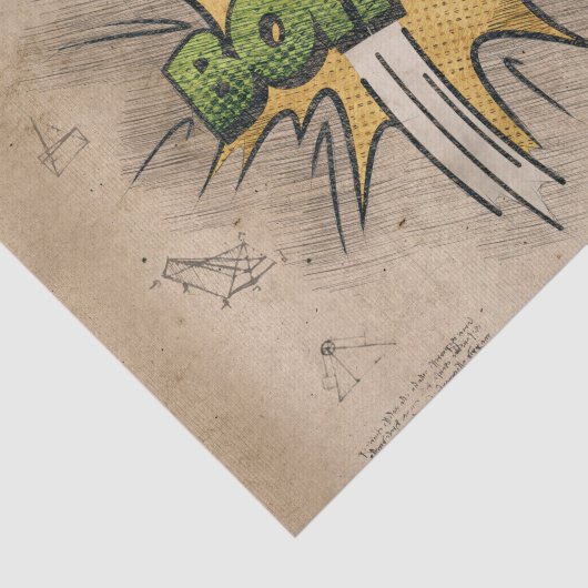 BEN! stripboek Steampunk Pop Tissuepapier (Detail)