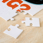 Ben te laat Mustache Legpuzzel (Zijkant)