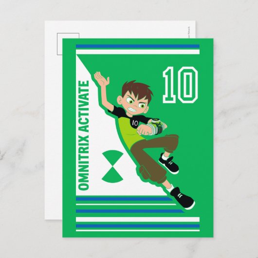 Ben Tennyson Athletic Graphic Uitnodiging Briefkaart (Voorkant / Achterkant)