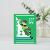 Ben Tennyson Athletic Graphic Uitnodiging Briefkaart (Staand voorkant)