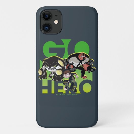 Ben Tennyson, Cannonbolt en Four Arms - Go Hero Case-Mate iPhone Case (Achterkant)
