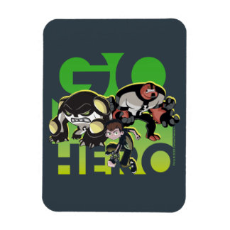 Ben Tennyson, Cannonbolt en Vier Armen - Go Hero Magneet