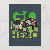 Ben Tennyson, Cannonbolt en Vier Armen - Go Hero Uitnodiging Briefkaart (Voorkant)