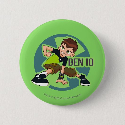 Ben Tennyson Omnitrix Graphic Ronde Button 5,7 Cm (Voorkant)