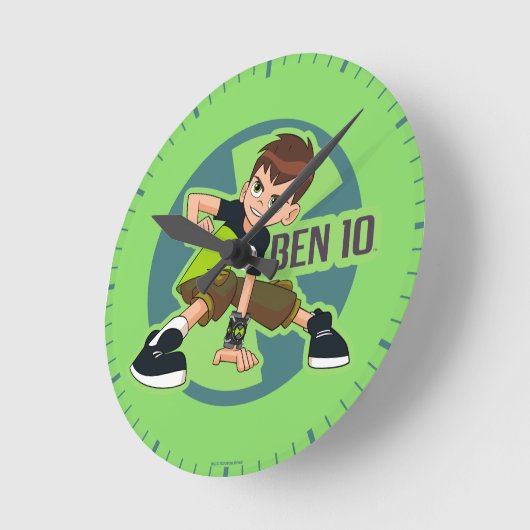 Ben Tennyson Omnitrix Graphic Ronde Klok (Hoek)