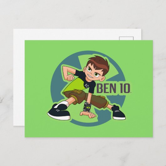 Ben Tennyson Omnitrix Graphic Uitnodiging Briefkaart (Voorkant / Achterkant)