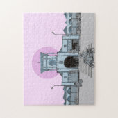 Ben Thanh Market Saigon Vietnam Illustratie Legpuzzel (Verticaal)