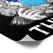 Ben Thinkin 4th of July Fun Benjamin Franklin Patr Poster (Hoek)