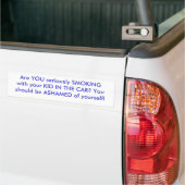 BEN U serieus met uw KIND in de ... Bumpersticker (Op Truck)