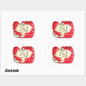  ben van mij met hart Rechthoekige stok Rechthoekige Sticker (Vel)