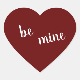 ben van mij, schattig gezegde van de Liefde Hart Sticker