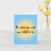 Ben wat u uw kind om wenst te zijn Notecards Kaart (Gele Bloem)