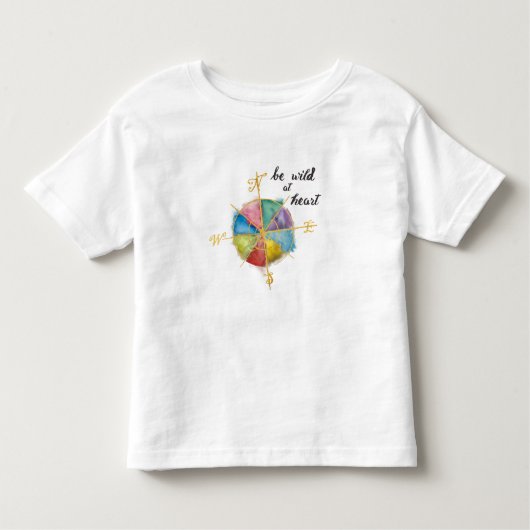 Ben Wild bij hartcitaat met kleurrijke gelaste kom Kinder Shirts (Voorkant)