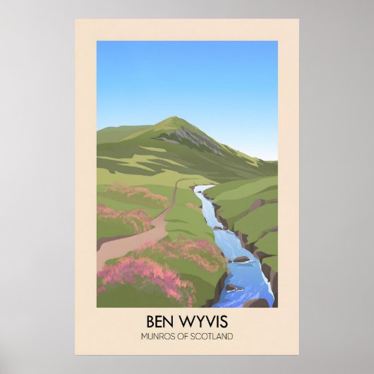 Ben Wyvis Munros van Schotland Poster (Voorkant)