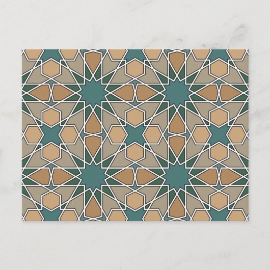 Ben Yusuf Madrasa Geometric Pattern 006 Briefkaart (Voorkant)