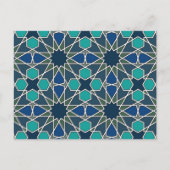 Ben Yusuf Madrasa Geometric Pattern 0-0-0-7 Briefkaart (Voorkant)