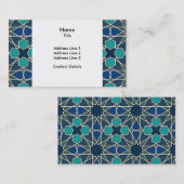 Ben Yusuf Madrasa Geometric Pattern 0-0-0-7 Visitekaartje (Voorkant / Achterkant)