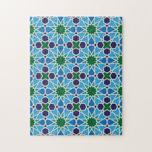 Ben Yusuf Madrasa Geometric Patterrn 10 Legpuzzel (Verticaal)