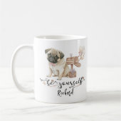 Ben zelf een Cute Pug puppy naast brievenbus Koffiemok (Links)