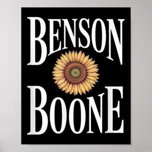Ben Zoon Boone Fan Muziek Retro Vintage Esthetiek Poster