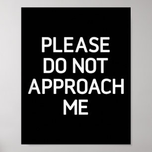 Benader me alsjeblieft niet, grappig, grappen, sar poster